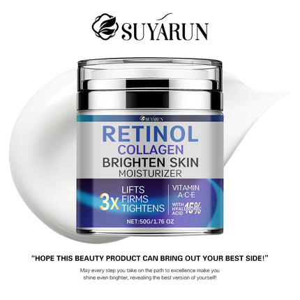 SUYARUN Retinol & Collagen Anti-Aging Face Cream - Wrinkle Reduction, Moisturizing & Brightening, Improve dry skin.