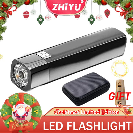 3 Modes Portable 2 IN 1 Ultra Bright G3 Tactical LED Flashlight Mini Outdoor Lighting Power Bank Flashlight With USB Charging Ca
