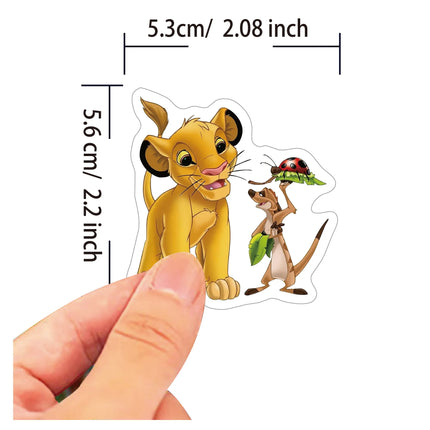 Cute lion Party Stickers Cartoon King Graffiti Decals for Kids Laptop Luggage Scrapbook Waterproof PVC Sticker