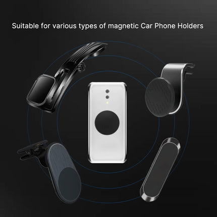 Metal Disk Sticker Sheet for Magnetic Car Phone Holder Universal Iron Sheet Sticker Stand Mobile Phone Magnet Holder Mount