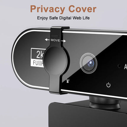 1080P Full HD Webcam with Built-in Microphone - USB Autofocus Camera for PC Laptop Ideal for Video Recording Conferencing
