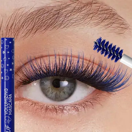 Waterproof curly colored mascara, slender, durable, not easy to make up, fine brush head suitable for beginners