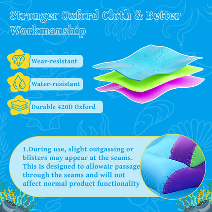 Inflatable Oxford Fabric Water Slide for Kids Backyard Splash Pool with Dual Slides And Water Sprayers Outdoor Summer Fun Toy for Children And Family