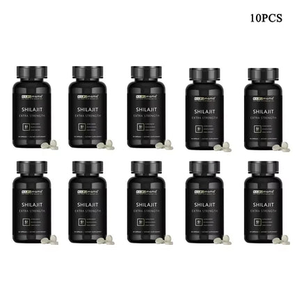 Shilajit Capsule 100% Pure Non-GMo Supports Reproductive Health Natural Energizer