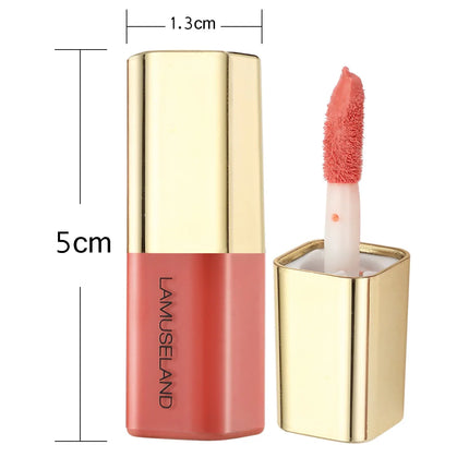 Tinted Moisturizing Liquid Blush Cream Multi-Use Lips Cheek Eye Makeup Rouge Contour Matte Orange-red Mini Blusher Stick