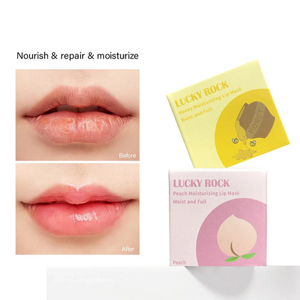 2pcs Honey Lip Mask Balm – Moisturizing, Exfoliating, Nourishing, Waterproof, Long-Lasting, Safe, Unisex, Certified, Smooth Lips