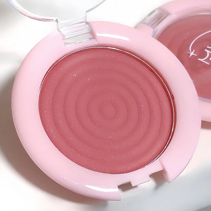 1Pc Monochrome Blush Face Mineral Pigment Peach Orange Nude Pink Matte Natural Blush Contour Shadow Cheek Blusher Cosmetics