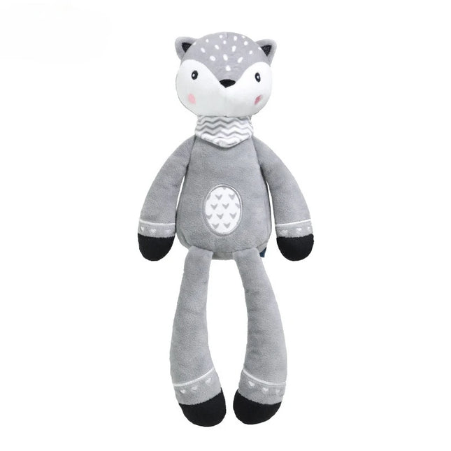 1Pc Nordic Style Fox Plush Doll, soft sleeping companion toy, soothing stuffed animal for babies aged 0-2 years old