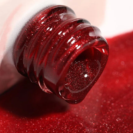 Cat Eye Enamel Ruby Glass Beads Nail Polish 9-Color Pop Cat Eye Enamel Solid Color Nail Polish Nail beauty Not Easy To Fade