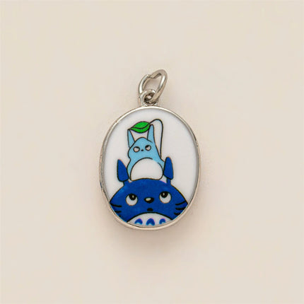 Autumn Bow Totoro Flower Salted Fish Little Fire Man Pendant DIY Necklace Accessories