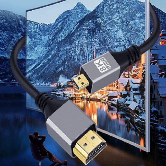 Micro HDMI 8K Cable Micro To HDTV HDMI-compatible Cable Cord  For GoPro Raspberry Pi 4 Retroid Sony Camera pc TV Video Cable