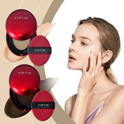 TIRTIR Air Cushion Foundation Concealer 21N 23N Cushion Foundation Moisturizing Set Makeup Spray Korean Original Beauty Makeup