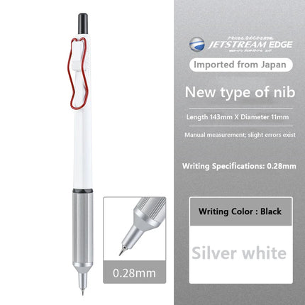 Japan UNI JETSTREAM EDGE Ultra Fine Ballpoint Pen,SXN-1003 Metal 0.28/0.38mm Fast-Drying for business,signing,Japanese Stationer