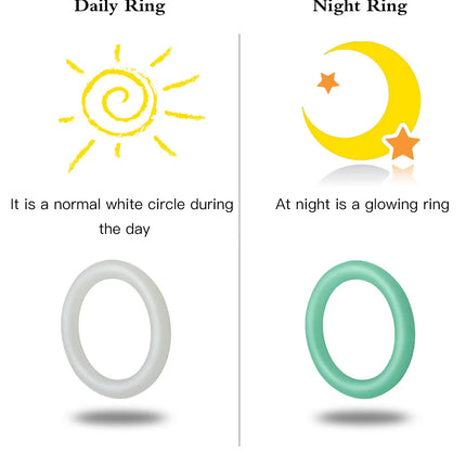 3PCS Silicone Penis Rings Set Delay Ejaculation Cock Ring Glow In Dark Male Stamina Enhancer Lock Sperm Sex Toys for Men Couples
