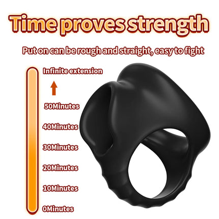 Ejaculation Delay Testicle Cock Rings Male Soft Ball Stretcher Scrotum Bondage Penis Ring Cockring Sex Toys For Man Delay Time