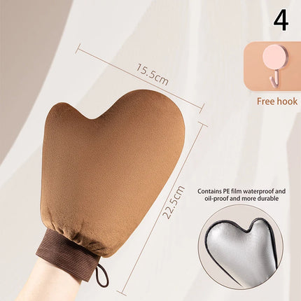 ZZ Reusable Body Self-Tanning Glove Cream Lotion Mousse Cleaning Glove Double-Sided Prevents Sticky Hands Applicator Self Tan