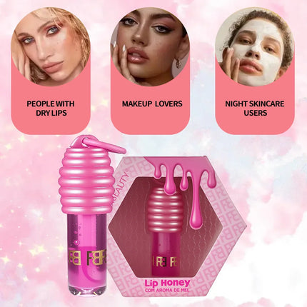 Honey pot lip oil lip gloss moisturizing hydrating multi-layer matte lipstick full set of lip moisturizing lip gloss lip gloss