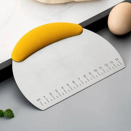 Stainless Steel Pastry Cutter Dough Scraper Pizza Chopper with Ergonomic Handle Kitchen Baking Tools for Flour Scale Dough