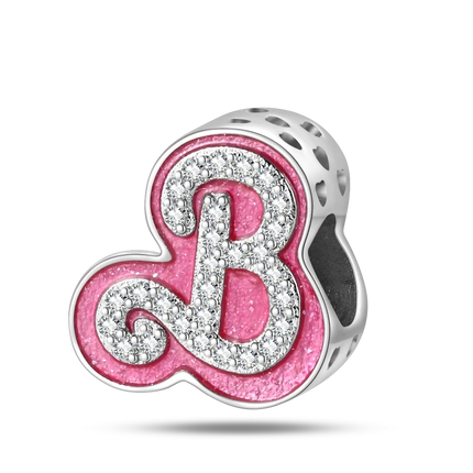 100% 925 Sterling Silver Fashion Pink Princess Skirt Bag Lipstick Charms Beads Fit Qikaola Original Bracelets DIY Jewelry Gifts