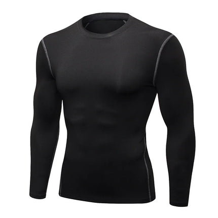 Men Compression Running T-Shirt Training Jogging Shirts Gym Sportswear Fitness Tight Long Sleeve Sport T-shirt Quick Dry Clothe