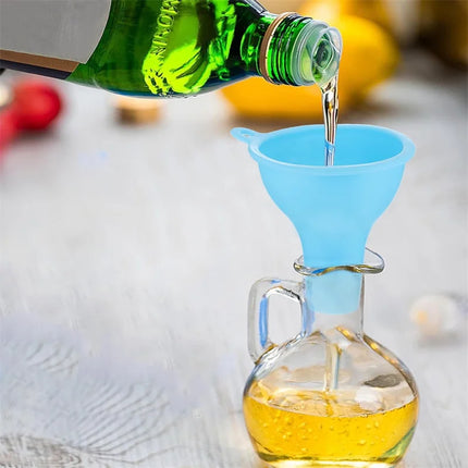 4 Pieces Wide Mouth Funnel Flexible Condiment Sauce Canning Set For Home Restaurant Kitchen Squeeze Bottles Jars Cans