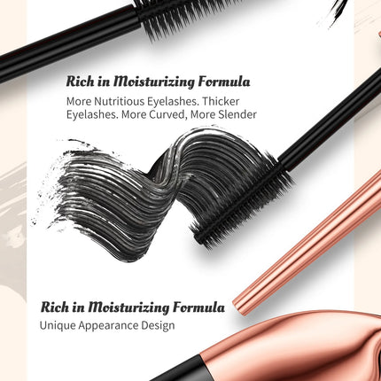 2025 High Heels Mascara 3D Waterproof Non-smudging Thick Curl Natural Slender Cross-border Makeup