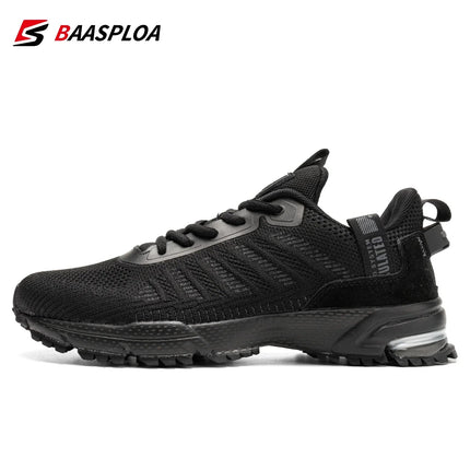 Baasploa Men Running Shoes Lightweight Breathable Jogging Sport Shoes Male Lace-up Fashion Comfort Casual Sneakers Non-slip