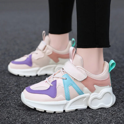 Youth Tennis Shoes Outdoor Ultra Light Jogging Training Comfortable Soft Sneakers Breathable Cushioning Girl Daily Walking Shoes
