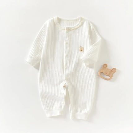 AYNIGIELL Spring and Autumn 0-12Months Baby Rompers Superior Quality Newborn 100% Cotton Jumpsuit for Newborn Boys and Girls