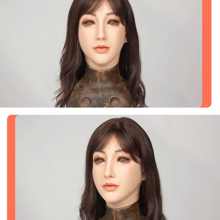 High-Quality Silicone Face Masks Crossdresser Fake Faces Drag Queen Stage Performance Cosplay Crossdressing Sissy Transgender