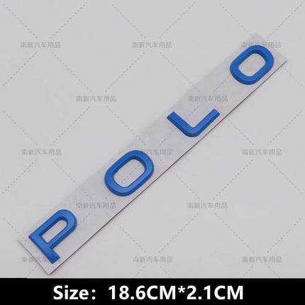 3D Metal Rear Trunk Sticker Car Styling Auto Body Side Fender Badge For Volkswagen VW Polo Letters Emblem Logo Decal Accessories