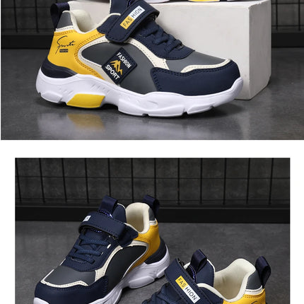 New Children's Leather Casual Shoes For Boy Girls Sneakers Breathable Kids School Walking Non-slip Sport Running Shoes Outdoor