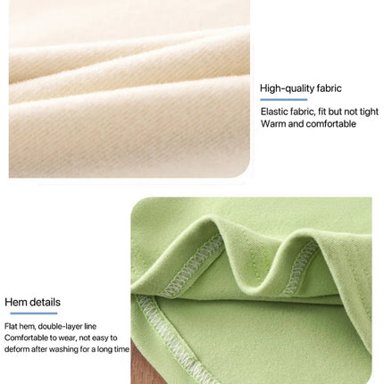 1pcs Autumn Winter Children's T-Shirts Solid Color Warm Tops Kids Round Neck Long Sleeve Base Shirt Boys Girls Tshirts Clothes