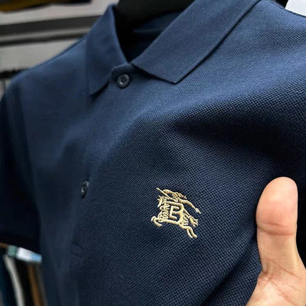 100% cotton short sleeve polo shirt, summer high-end fashion designer brand, warhorse embroidered T-shirt, casual Paul men's wear.