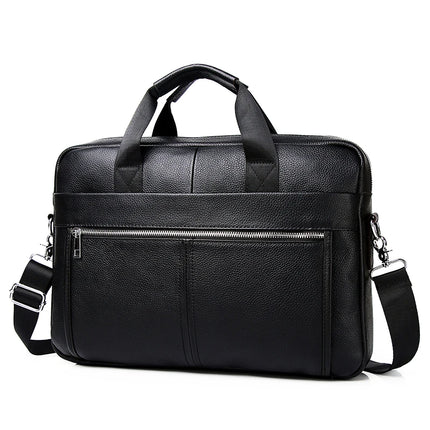 SCHLATUM Genuine Leather Briefcases Hard For Men Luxury Handbags Laptop Briefcase Bags 15 Inch Office Bussiness Computer Bag