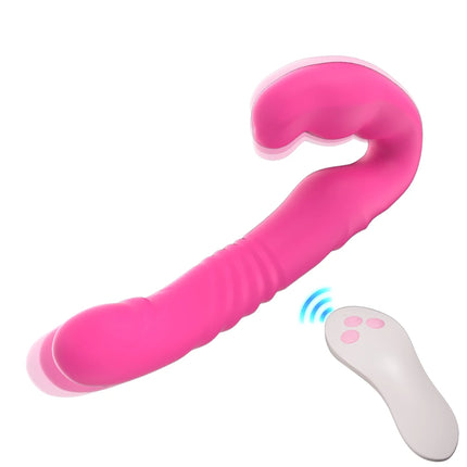 Thrusting Vibrator Sex Toys for Women Strap-on Double Heads Dildo Vibrators G Spot Clitoral Rabbit Vibration Masturbator