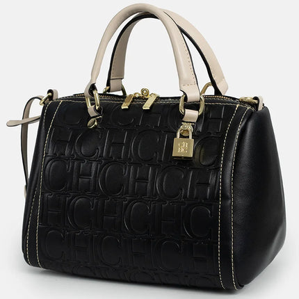 CH Letter Print Boston Crossbody Bag - Women Spring Summer Handbag 2025 / Sac CH Boston Bandoulière - Femme Printemps Été