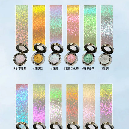 Sheeneffect high-pigment, high-quality cosmetics, the most dazzling single-color chameleon gradient eyeshadow, eye makeup.
