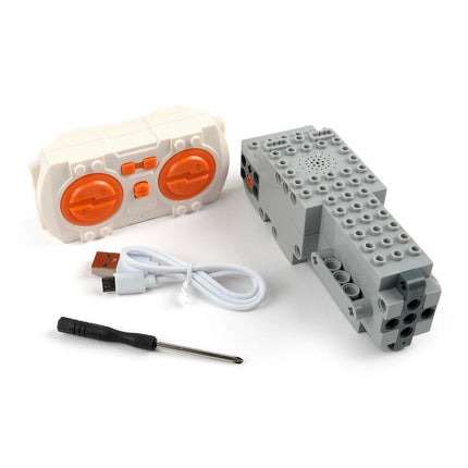 MOC Blue-tooth RC Upgrade Kit Rechargeable Battery Box M Motor Speed Control APP for PF Building Blocks Modification