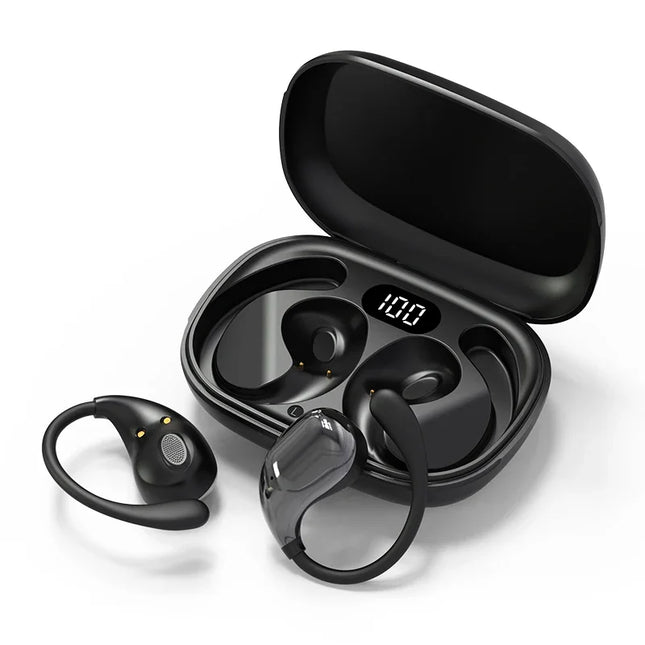 Wireless Bluetooth Earphone Headphones Outdoor Sport Headset 5.4 With Charging Bin Display Touch Control Earbuds for Music
