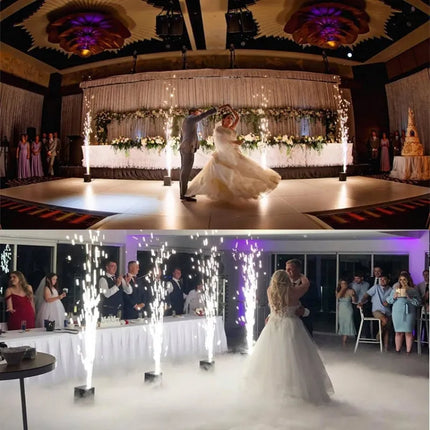600W Sparke Machine Cold Spark Machine DMX512 & Remote Control Effect Machine Wedding Party Bar Club DJ Stage Event Show