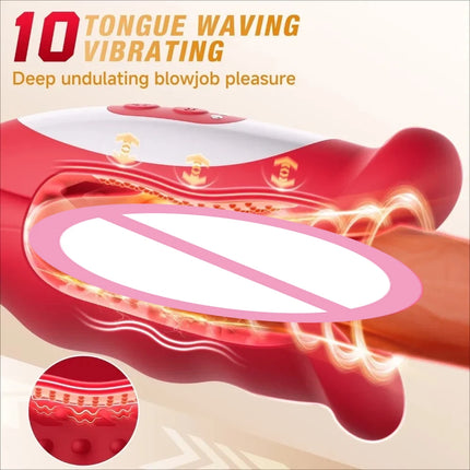 Male Masturbator Sex Toys for Men Penis Training Vibrator Blowjob Sucking Sex Machine Glans Trainer Cock Vibrating Stimulator