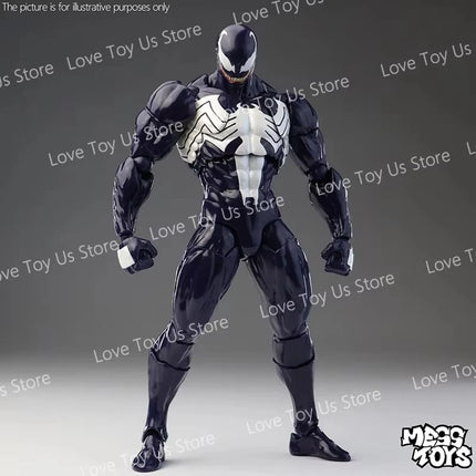 NEW Mess Toys Venom Lethal Neighbor Spider Man Symbiotic Black Suit Messtoys Spiderman Anime Action Figure Model Doll Gifts Toys