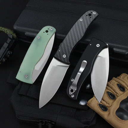 C263 Pocket Folding Knife G10 Handle EDC Flipper Knives Multi Outdoor Camping Hunting Survival Sharp Knife for Men Jackknife