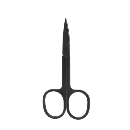 Stainless Steel Small Scissors, Curved & Rounded Blunt Tip for Eyebrows, Eyelashes, Beard Trimming, Moustache