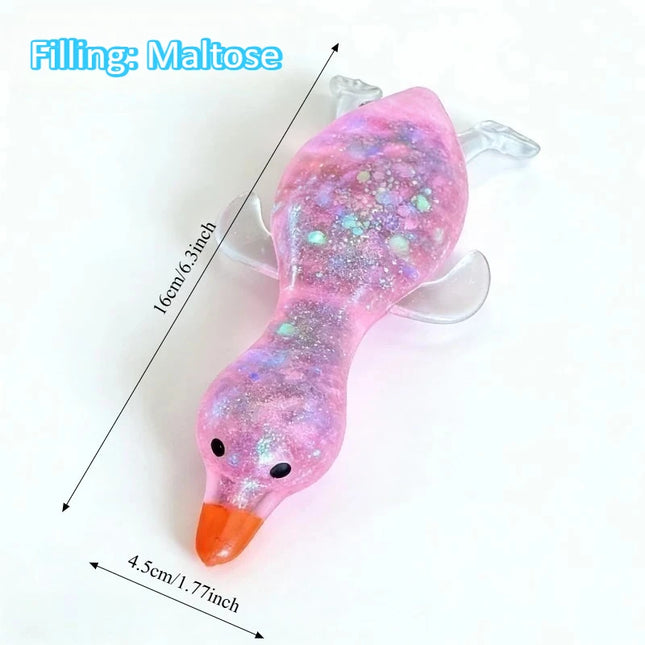 Jumbo Squishy Yellow Duck Fidgets Toys Cute Goose Squeezes Animals Vent Toys Adults Decompression Stretch Toy Friends Best Gift