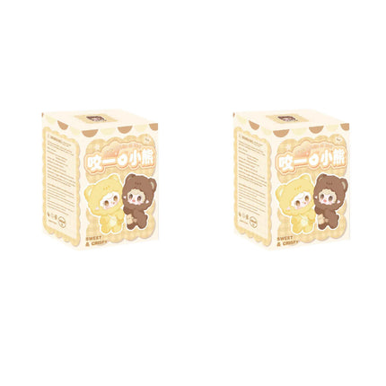 Yooki V4 Take A Bite Of Bear Series Vinyl Doll Plush Blind Box Bag Pendant Decor Keychain Desk Ornament Figure Mystery Box Gift