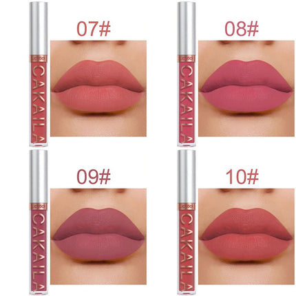 Dark Red Matte Lip Gloss 18 Color Velvet Lip Glaze LongLasting Waterproof Liquid Lipstick Natural Makeup Sexy for Women Lip Tint