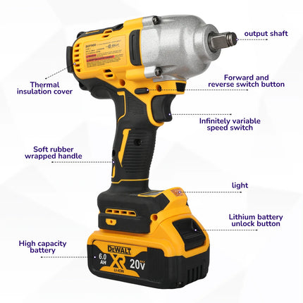 20V High Torque Impact Wrench / Clé à Chocs Haute Puissance 20V
