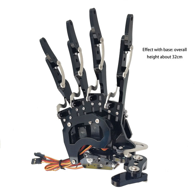 5 Dof Robot Hand with Base Humanoid Robotic Finger Bionic Assembled Mechanical Manipulator Claw for Arduino Programmable Robot